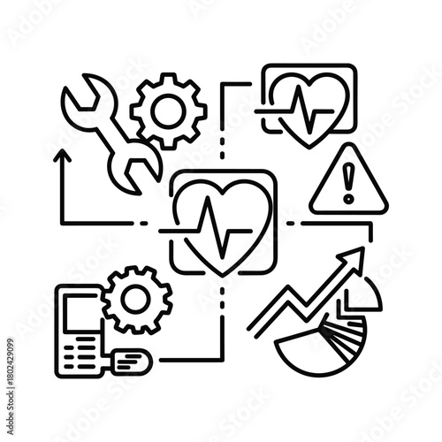 Digital health management with vital sign monitoring and analysis