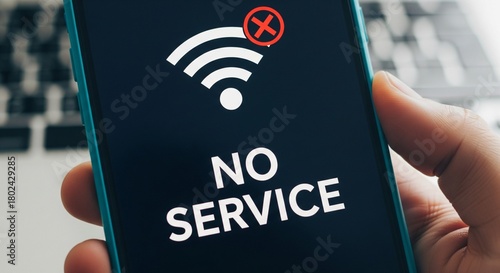 Frustrated user sees no service on phone wifi connection problem