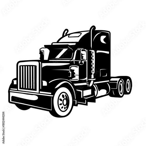 Semi Truck Vector illustration
