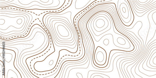 Topographic gold luxury map background. Geographic abstract patternModern design with White background with topographic wavy pattern design.