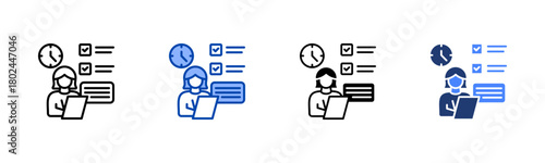 User Testing icon set multiple style collection