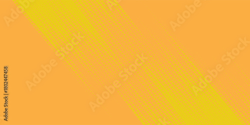 bright yellow banner with orange halftone effect. vector pattern gradient illustration eps10