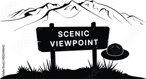 Scenic viewpoint sign