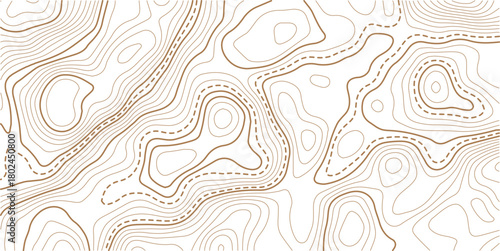 Topographic gold luxury map background. Geographic abstract patternModern design with White background with topographic wavy pattern design.