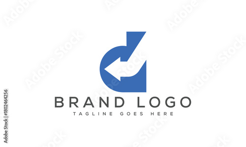 Free Download letter D logo design vector template design for brand. - GFXLoad
