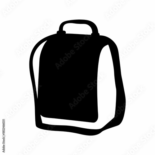 Stylish black shoulder bag with handle for everyday use and travel