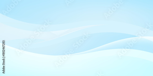 Abstract white wavy glowing lines on a blue background. Futuristic digital high-technology pattern. Health Care concept.