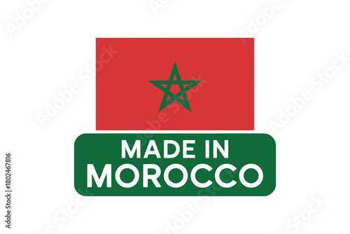 The flag of Morocco is displayed above a "Made in Morocco" label.