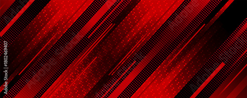 Banner background. black. red gradation. bright. abstarct . slash line. memphis eps 10