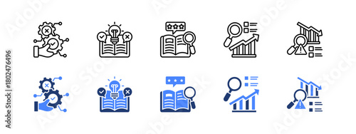 Research Foundation with two styles, line and duotone icon.