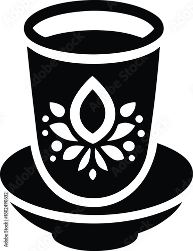 Arabic Coffee Cup Vector Illustration