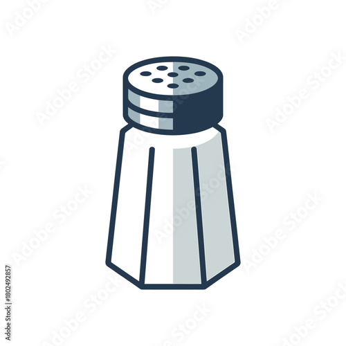 Salt shaker icon on White Background Vector Art Illustration on white background.