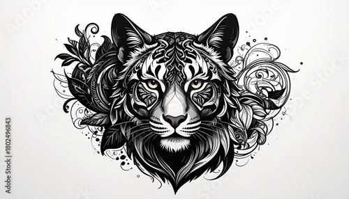 tiger head vector