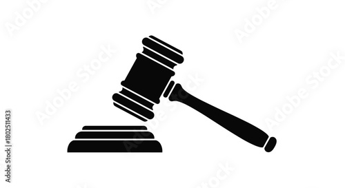 Justice strikes with authority a powerful symbol of law and order for legal professionals or impactful editorial design emphasizing ethics and fairness, Generative AI.