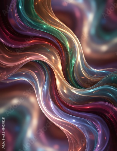 Modern Abstract Smoke Painting With Rich Gradients