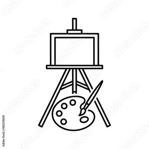 Sagittarius zodiac sign centaur archer line art isolated on