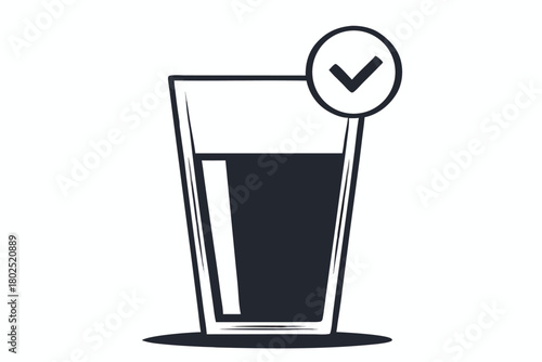 A filled glass illustration includes a check mark signifying water quality is approved here