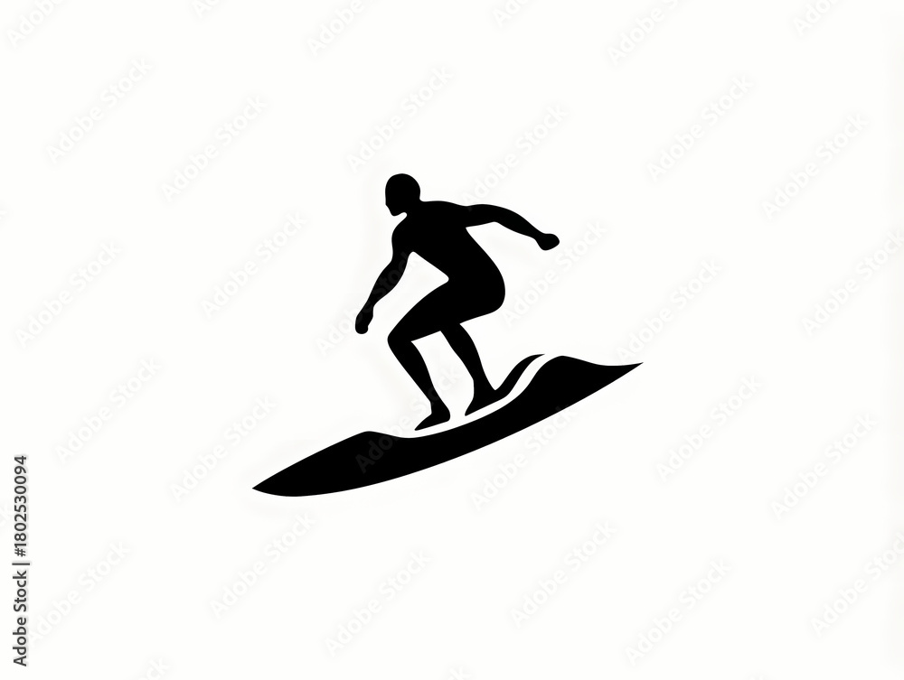 Fototapeta premium Radical Surf Shredder Riding the Waves with Effortless Style and Grace