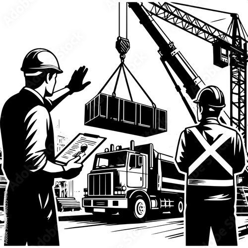 Worker Signaling to Crane Operator