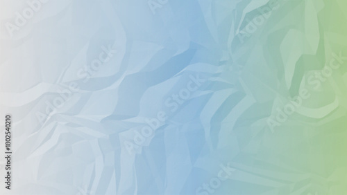 Blue Gradient Crumpled and Wrinkled Paper Texture. Realistic Folded, Creased, Distressed Paper Background.