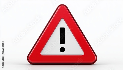 Free Download Attention Sign With Exclamation Mark Symbol On White Background - Hazard Warning Sign With Exclamation Mark Symbol For Alertness And Caution. - GFXLoad