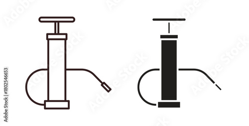 Air pump icon concept. Glyph vector illustration isolated. Simple solid style.