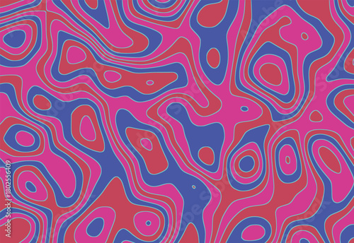 Abstract rhythmic lines decorative motif