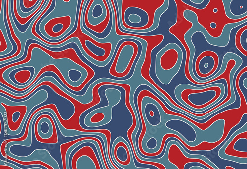 Abstract rhythmic lines decorative motif
