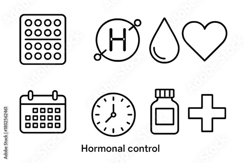 Hormonal Control Icons