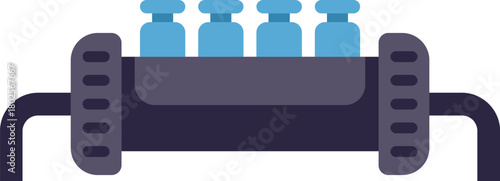 Water collector manifold distributing water for central heating or plumbing system