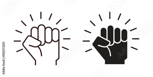 Empowerment icon concept. Glyph vector illustration isolated. Simple solid style.