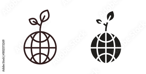 Environment icon concept. Glyph vector illustration isolated. Simple solid style.