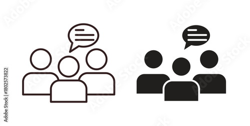 Expert opinion icon concept. Glyph vector illustration isolated. Simple solid style.