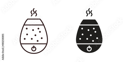 Humidifier icon concept. Glyph vector illustration isolated. Simple solid style.