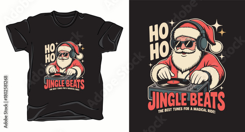 Ho ho ho christmas graphic vector art t-shirt design