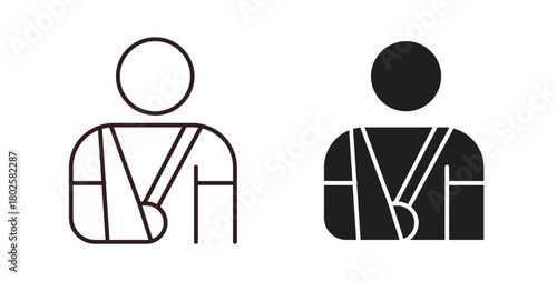 Injury icon concept. Glyph vector illustration isolated. Simple solid style.