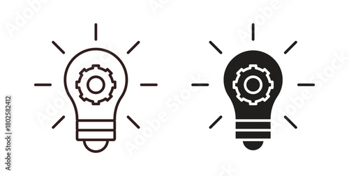 Innovation icon concept. Glyph vector illustration isolated. Simple solid style.