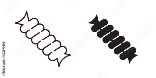 Pasta icon concept. Glyph vector illustration isolated. Simple solid style.