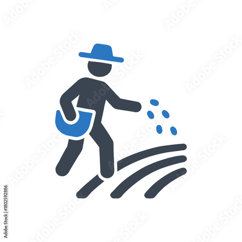 Sowing Seeds in Field icon