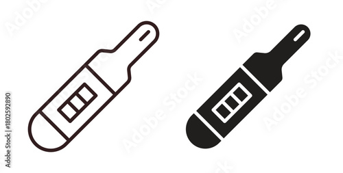 Pregnancy test icon concept. Glyph vector illustration isolated. Simple solid style.