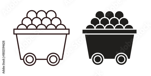 Raw material icon concept. Glyph vector illustration isolated. Simple solid style.