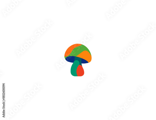 Cartoon mushrooms. Vector illustration, print for background, print on fabric, paper, wallpaper, packaging.	