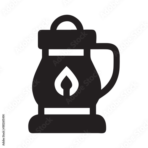 Business bag icon vector illustration symbol for travel and luggage oil bottle design