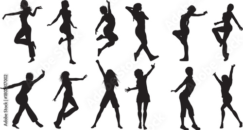 Dynamic Silhouettes of Dancing Women