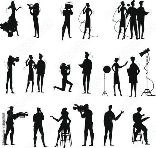 Film and TV Production Crew Silhouettes