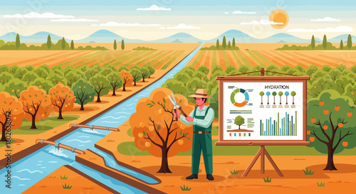 Farm Hydration Strategy: Analysis of irrigation and plant well-being for optimal harvest