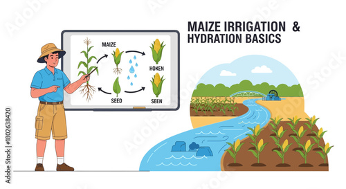 Maize cultivation guide: irrigation and plant lifecycle explained by an agronomist