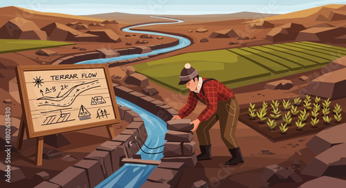 Irrigation Innovation: A Farmer's Ingenious Solution for Water Management