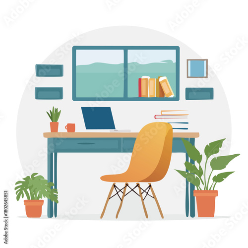 Cozy Corner Workspace