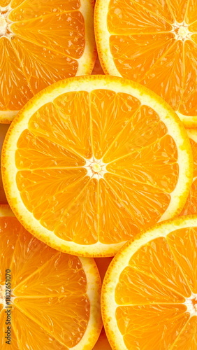 close up of fresh orange slices showing juicy texture and bright citrus color